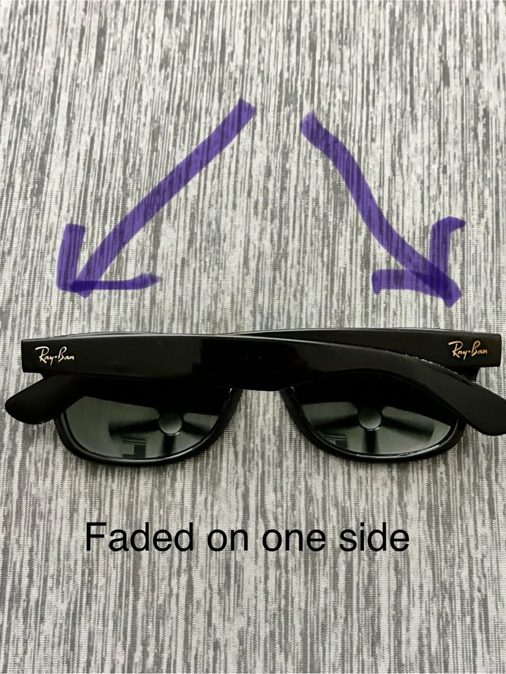 RAY BAN RB2132 901 52mm NEW WAYFARER Black; Green Classic G15